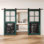 Portes de grange non assemblées et finies avec ensemble de quincaillerie d'installation non-en dérivation 42 po x 80 po Homacer Royal Pine