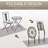 Octagonal 2 - Person 15.25'' Long Bistro Set