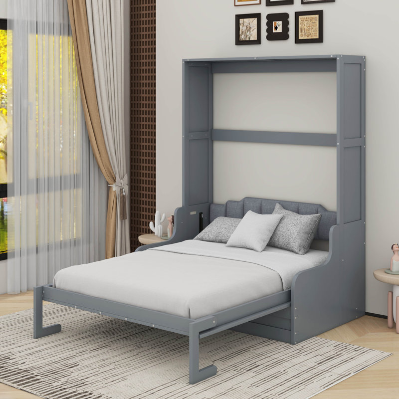 Grand lit escamotable avec coussin