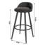 Crista Upholstered Counter Stool with Metal Frame-583764201-803584715