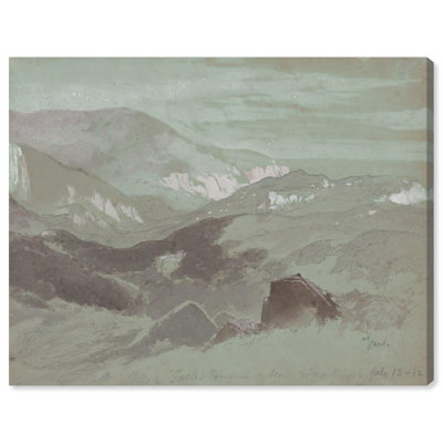 Reproduction d'art sur toile, "Falaises d'Ecclesbourne" près de Hastings