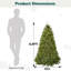 Arbre de Noël artificiel vert pré-éclairé-326104063