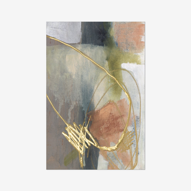 Burnished Loops II by Jennifer Goldberger - Painting, 76cm H x 51cm W, Paper Print