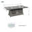 Moda 70 In. X 39 In. X 27 In. Rectangular Wicker Outdoor Gas Fire Pits Dining Setx