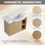 Meuble-lavabo mural avec lavabo en céramique blanche-1055327268