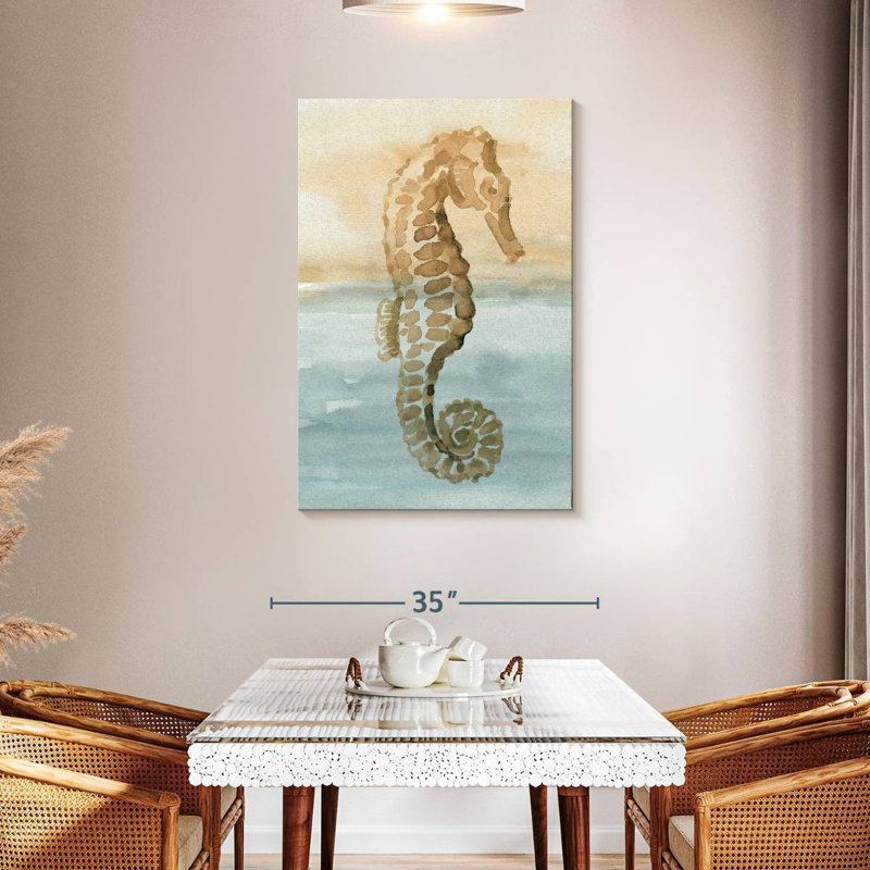 Brampt paisible sable et mer, H 45 po x l 30 po