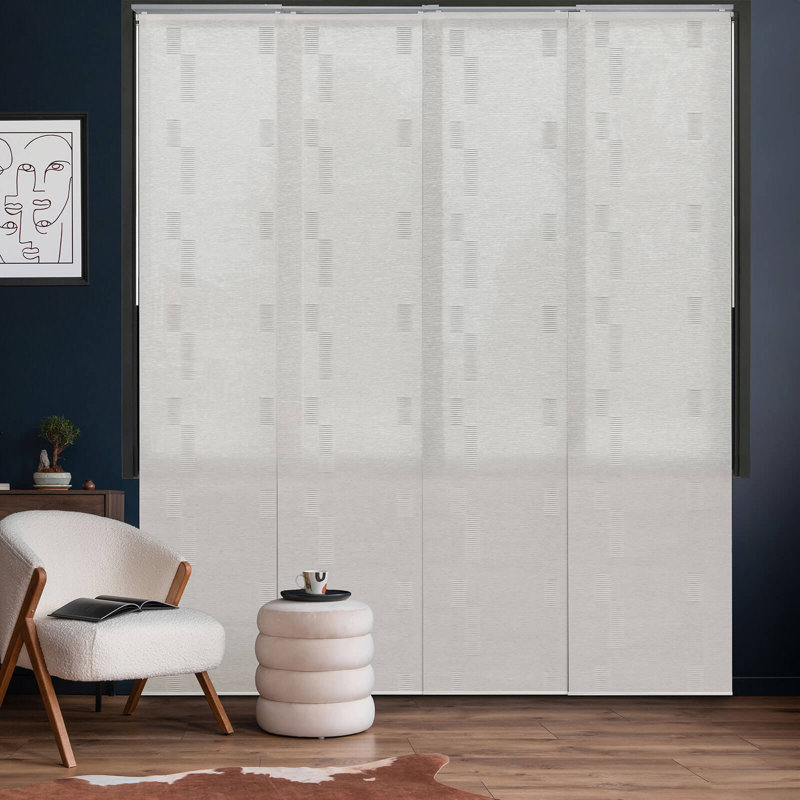 Sharmaine Elements Weave Semi-Sheer Vertical Blind, Camellia