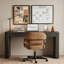 Chaise de bureau pivotante avec similicuir et inclinaison Honor Modern-2005161826