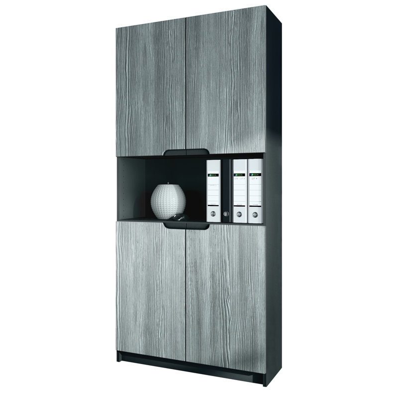 Mazeppa 4 -Door 4 -Shelf, Avola anthracite