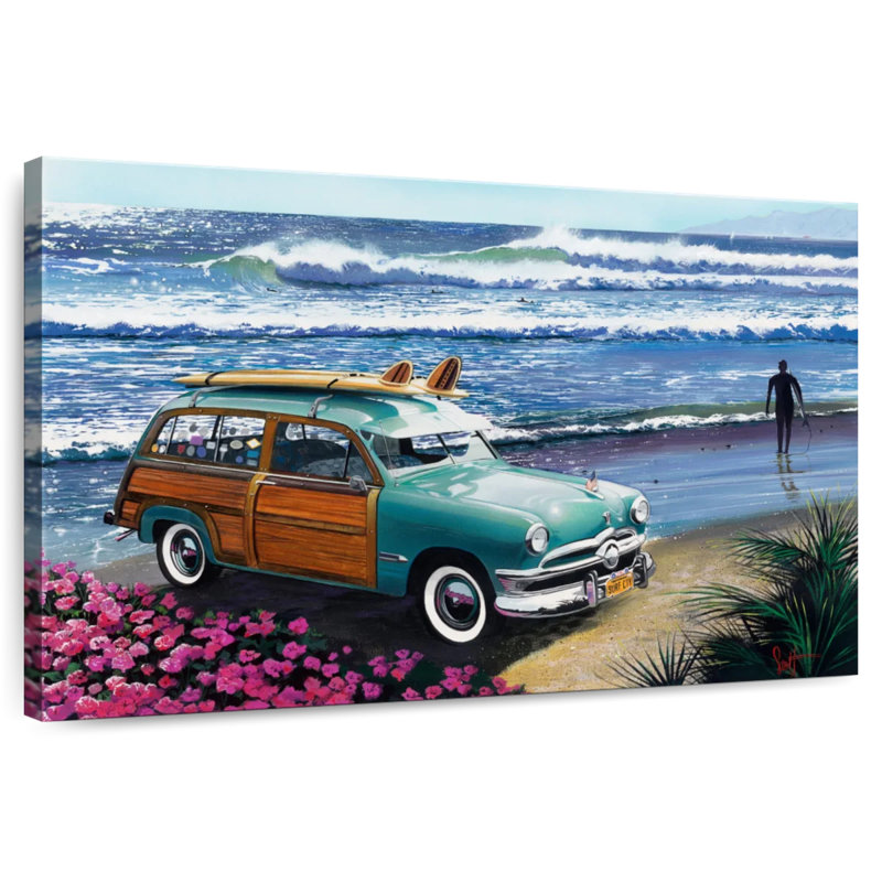 Surf City, peinture, H 20 po x l 30 po