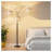 67'' Modern Black LED Floor Lamp with 3 Adjustable Heads & Dimmer.