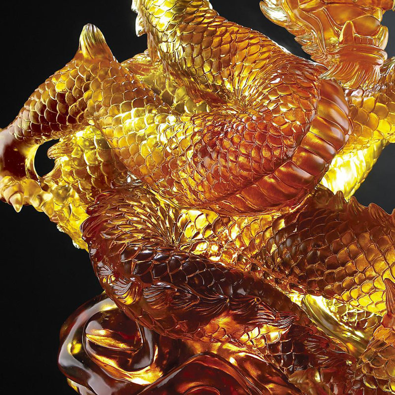 Arising from the East Handmade Glass Statue