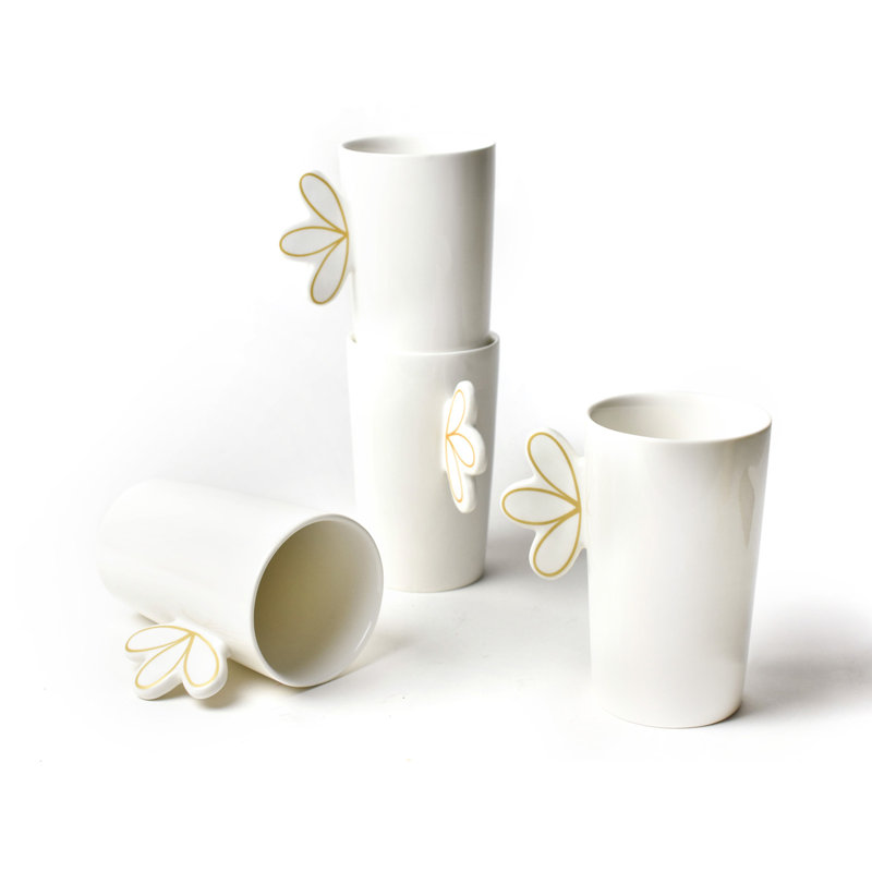 Ensemble de 4 gobelets Deco Gold