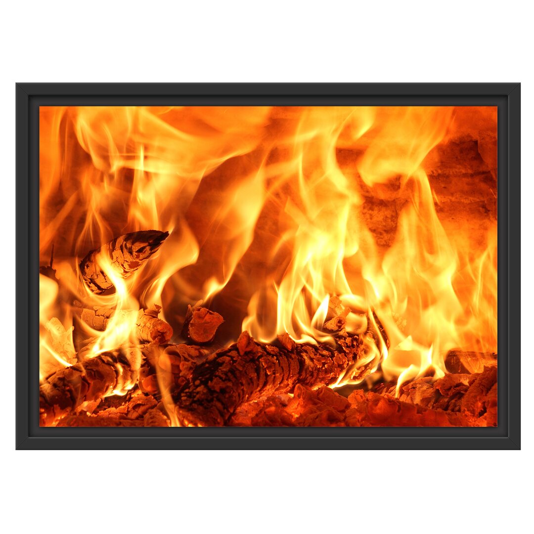 Gerahmtes Poster Cosy Wood Fire