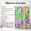 Rideau de douche Flower Brick-2023253550