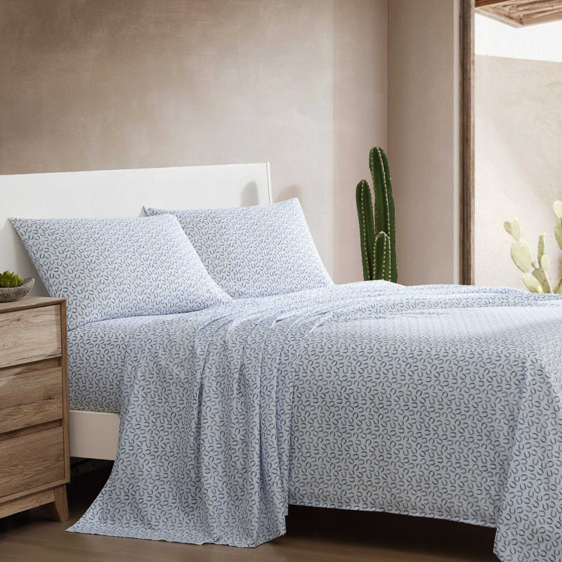 Wrangler Printed Cozy Novelty Sheet Sets, Twin Sheet Set with 1 Pillowcase, Sketchy Ditsy Blue