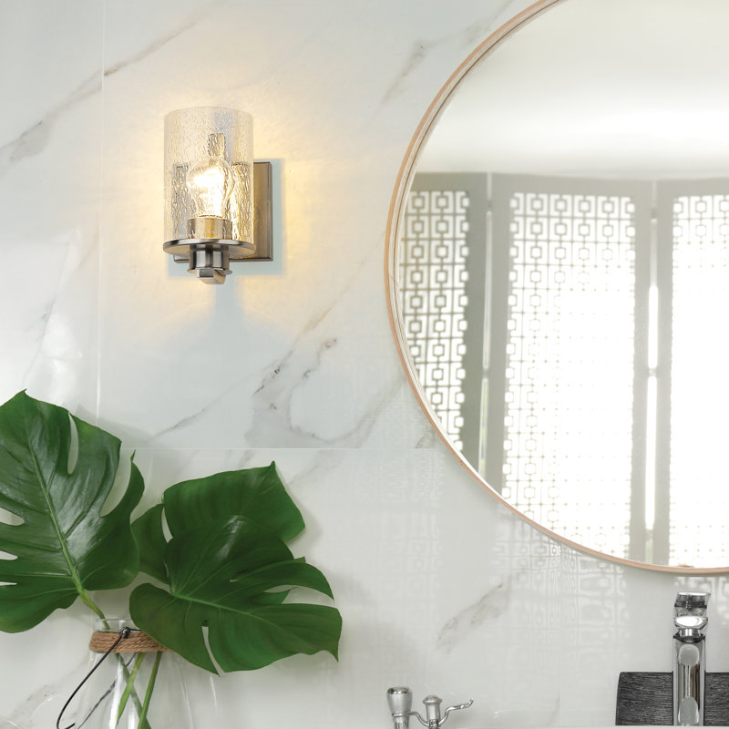 Jaimez Armed Sconce, Brushed Nickel