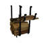 Handcrafted Rectangle Fireplace Log Rack Black