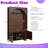 Hall Tree With Adjustable Shelves, 4 Hooks, 3 Cabinets & Bench, Mdf Mudroom Organizer For Entryway-1708185829
