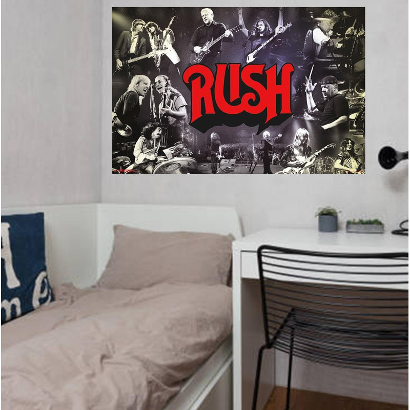 " Rush ", 22.25" H x 34" W x 0.05" D, Wrapped Canvas