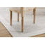 Chaise de salle à manger en bois massif style français, ensemble de 2