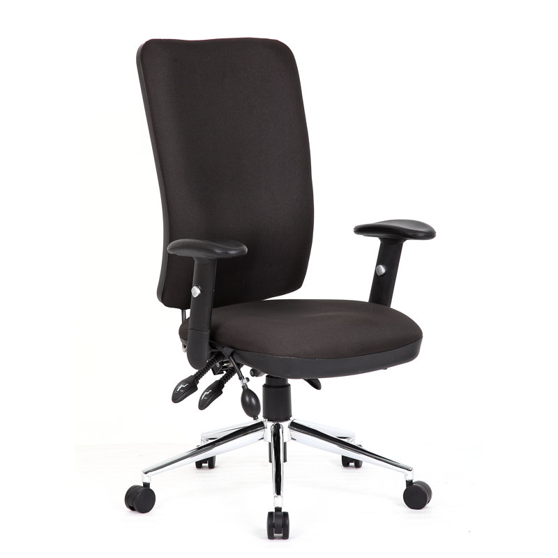 Asbjerg Polyester Blend Office Chair, Black