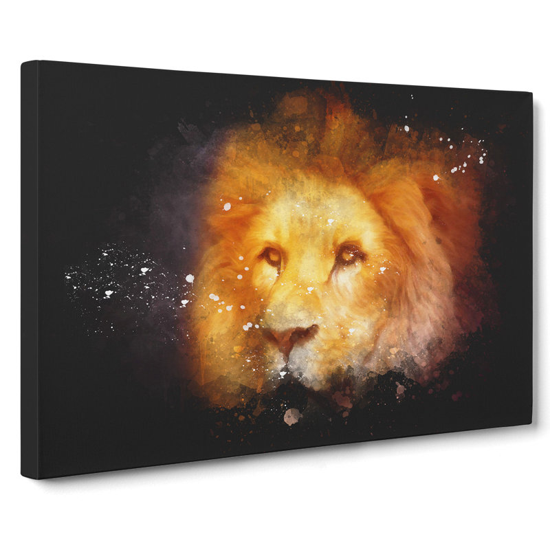 Lion Vol.4 - Wrapped Canvas, 50cm H x 76cm W x 3cm D
