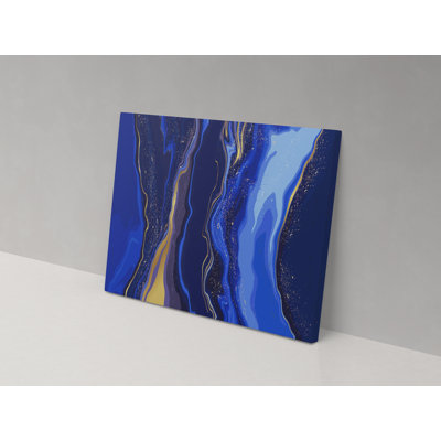 Abstract Marble - Wrapped Canvas Painting