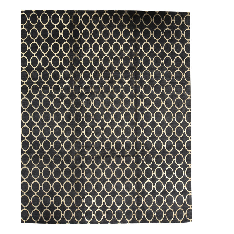 Himalayan Hand Woven Wool Geometric Area Rug