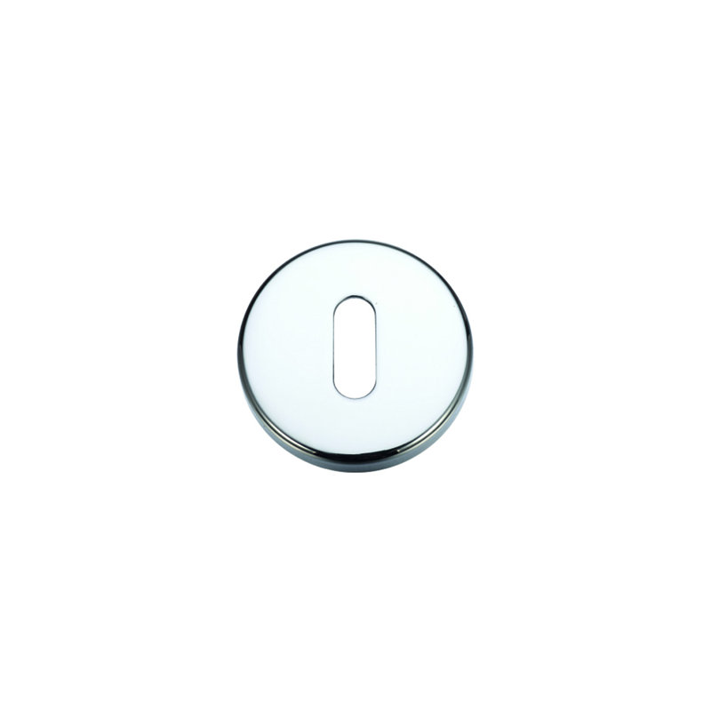 Zinc Rosette, Polished Chrome