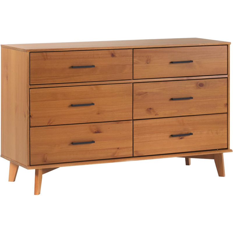 Commode 6 tiroirs, Gris