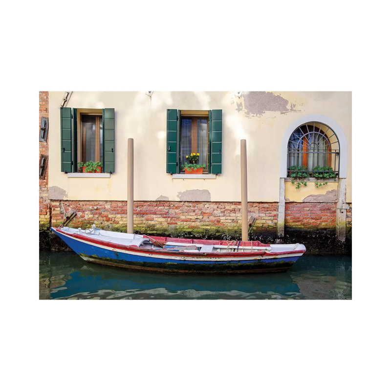 Venice Workboats II by Laura DeNardo - 1 Piece Wrapped Canvas Wall Art, 101.6 cm H x 66.04 cm W x 1.91 cm D