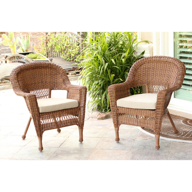 Outdoor Lounge Chair, Honey, Tan