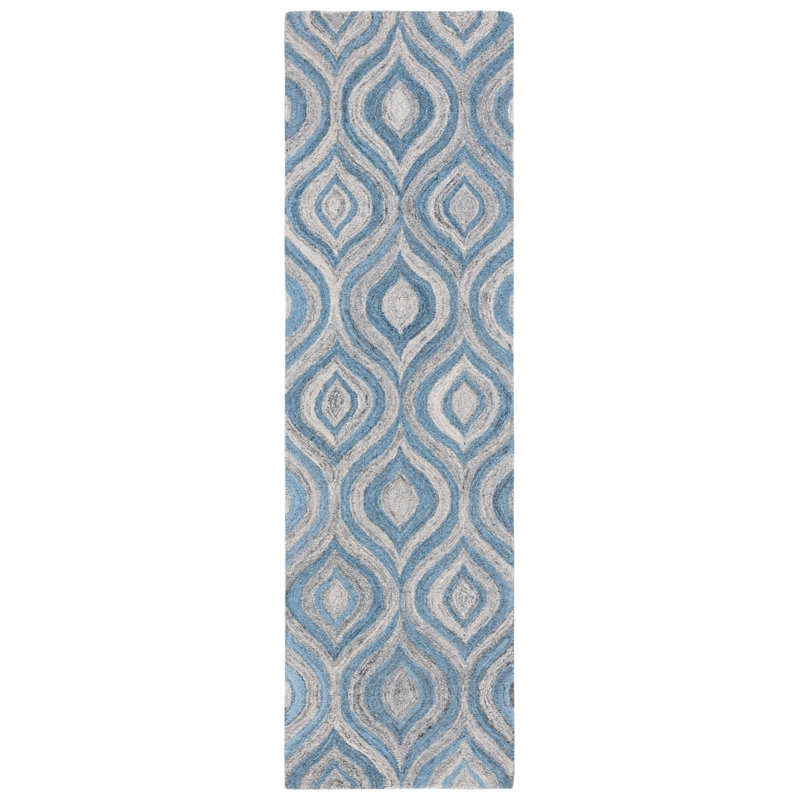 Cheala Abstract Hand Tufted Performance Abstract Rug, Runner 2'3" x 8'