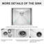 21 Inch Undermount Sink - 21" X 18" X 9" Undermount Stainless Steel Kitchen Sink 16 Gauge 9 Inch Deep Single Bowl Kitchen Sink Basin, Includes Drain Assembly (No Additional Accessories)