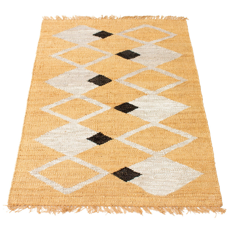 Palim Denizli brun clair Kilim 5 pi 3 po x 7 pi 7 po