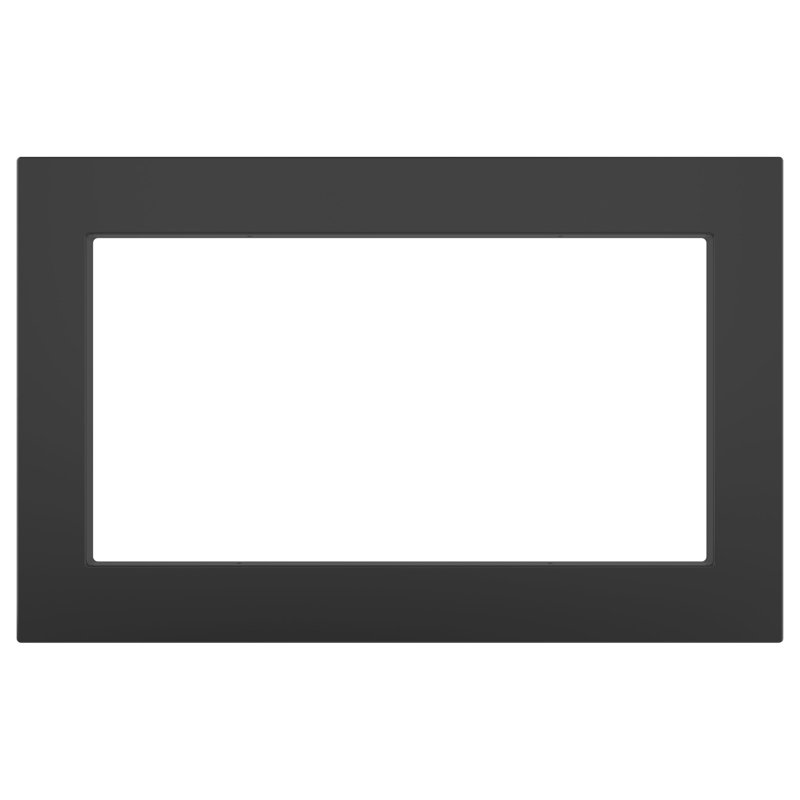 Microwave Trim Kit, 18.88" H x 30" W x 20.9" D, Black
