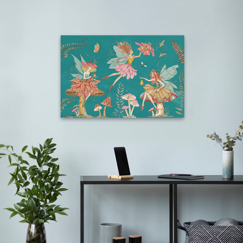 Garden Fairies Blue II, H 24 po x l 16 po
