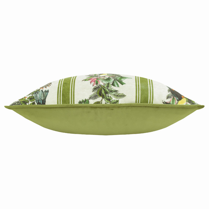 Paulding Floral Green Square Cushion Cover