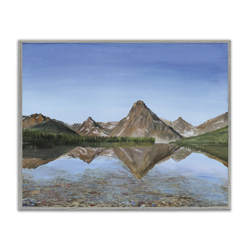 Giclée encadrée par Alpine Reflection Peaks, conception de Georgie Harrison, Estampe numérique Farmhouse, H 11 po x l 14 po