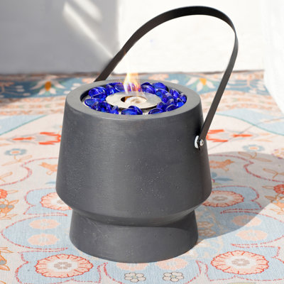 Tabletop Fire Pit Bowl Outdoor Tabletop Citronella Oil Lamp
