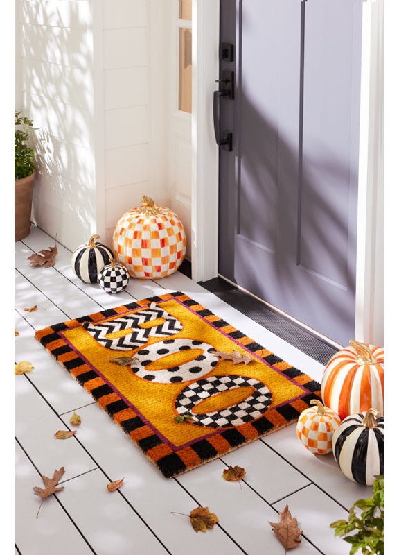 Orange Check Mini Pumpkin