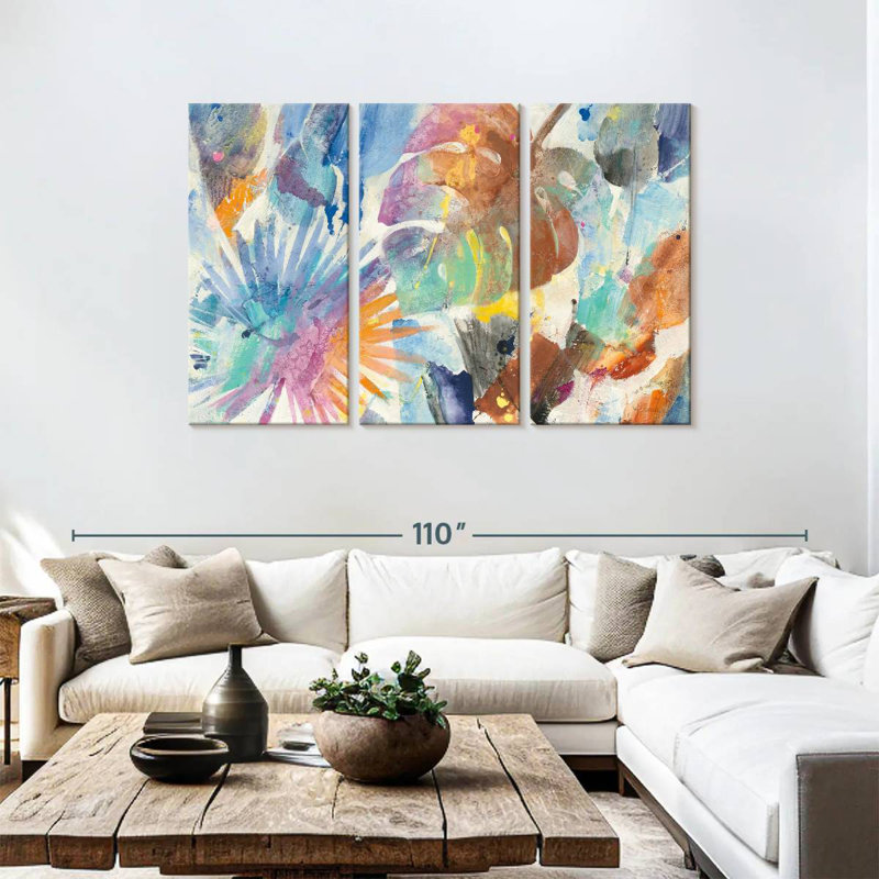 Harnek Palm Abstract, 48" H x 74" W