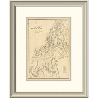 Map of Portions of Utah and Arizona, 1879 - Picture Frame Print -  East Urban Home, EASN3610 39505673
