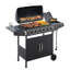 Gril à gaz propane de 576 po² de surface de cuisson avec 6 brûleurs principaux, 1 brûleur latéral et une grille de maintien au chaud pour les repas en famille. Bac à graisse de surface. Nettoyage facile.