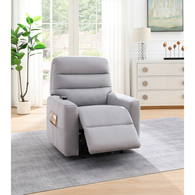 Freddie Gray Leather Aire Power Motion Recliner W/Lift
