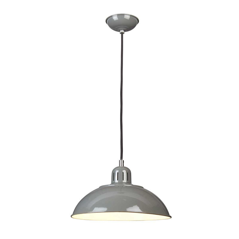Rona 1 - Light Dome Pendant, Grey