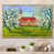 Toile naturelle avec cadre flottant
