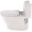 TOTO® Nexus® One-Piece Elongated 1.28 GPF Universal Height Toilet with CEFIONTECT® and SS124 SoftClose Seat, WASHLET®+ Ready, Colonial White-48006143