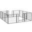 Panel Steel Pet Barrier With Door-93798970